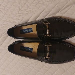 Giorgio Brutini Le Glove Loafers Black Leather Size 8 1/2D